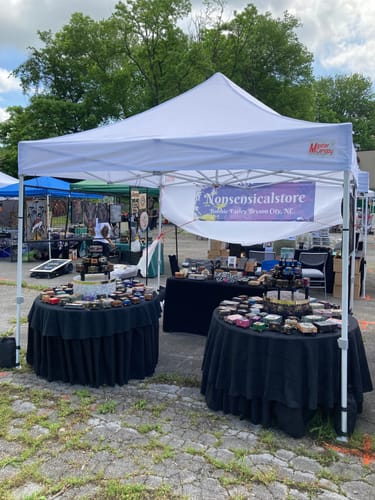 Customer photo review of MASTERCANOPY Premium Heavy Duty Pop Up Commercial Instant Canopy with Sidewalls