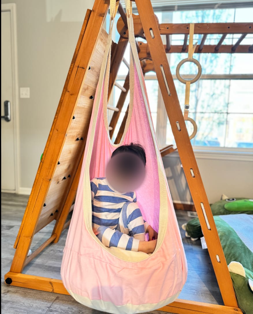 Customer photo review of Sensory Swing for Large Climbers – Soothing Play Add-On (Climber Not Included)