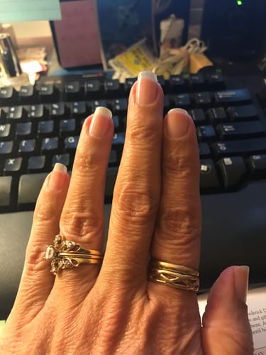 Customer photo review of Rocket Nail Fuel Nail Repair - Purple