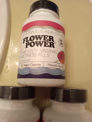 Customer photo review of Flower Power® 'She Juicy' Vaginal Moisture Supplement (60ct/ea)