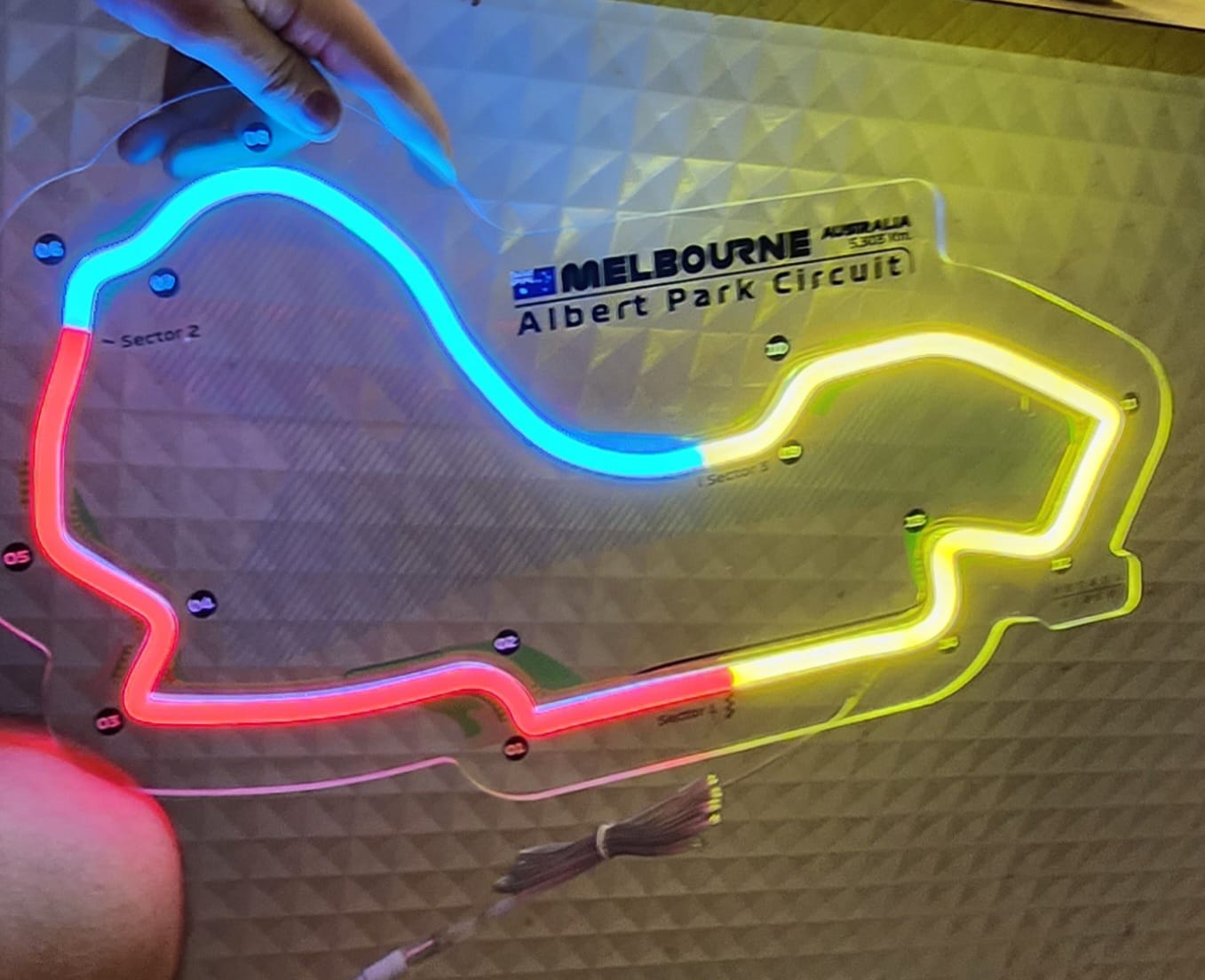 Customer photo review of Albert Park Circuit Neon Race Track