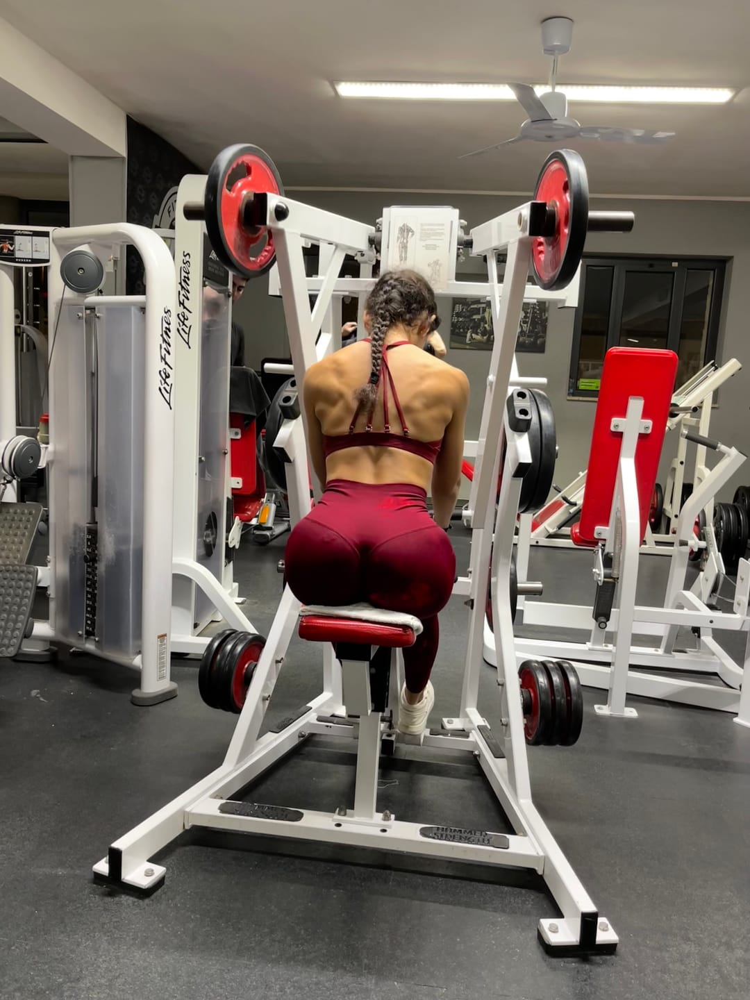Customer photo review of Leggings Maltinto Rosso Inferno