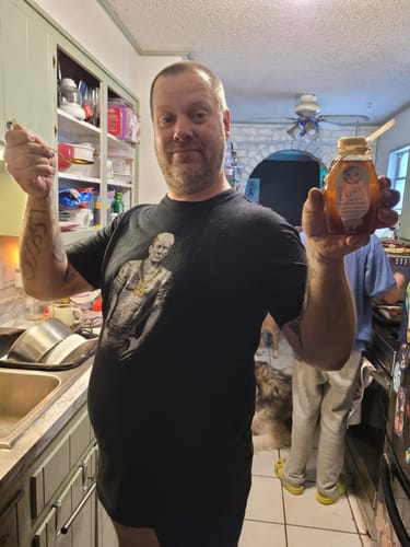 Customer photo review of Bourbon Infused Honey