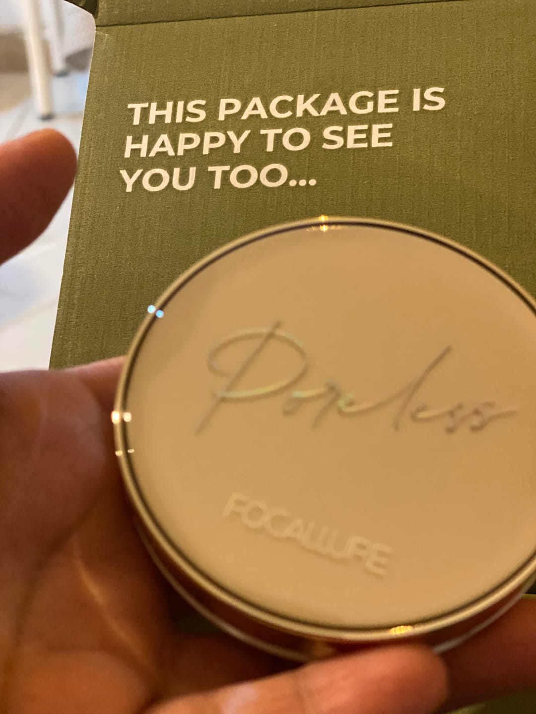 Customer photo review of Matte Air Cushion Foundation