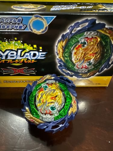 Customer photo review of TAKARA TOMY Vanish Fafnir Tapered Kick-3 Burst DB Beyblade B-185