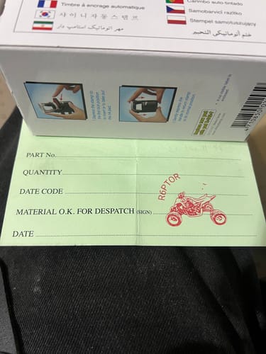 Customer photo review of Self-Inking Face Stamp