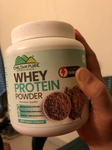 Customer photo review of Whey Protein Powder - Power OF Shilajit, Build Lean Muscle & Strength, Enhances Athletic Performance, Boosts Posts Workout Recovery!