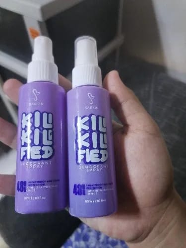 Customer photo review of Kili Kili Fied Deo Spray 60ml By SASKIN