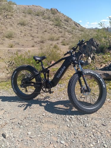 Customer photo review of Yoto Leopard Fat Tire Full Suspension Ebike