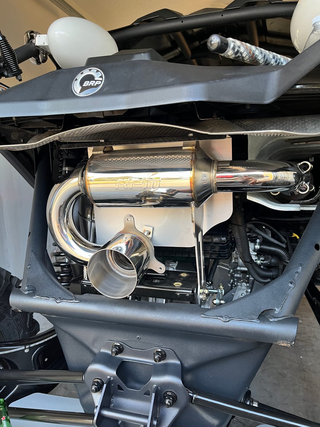 Customer photo review of RPM SxS X3 Slip On Exhaust Sport Muffler Can Am Maverick X3 Turbo R & RR 2017-2024