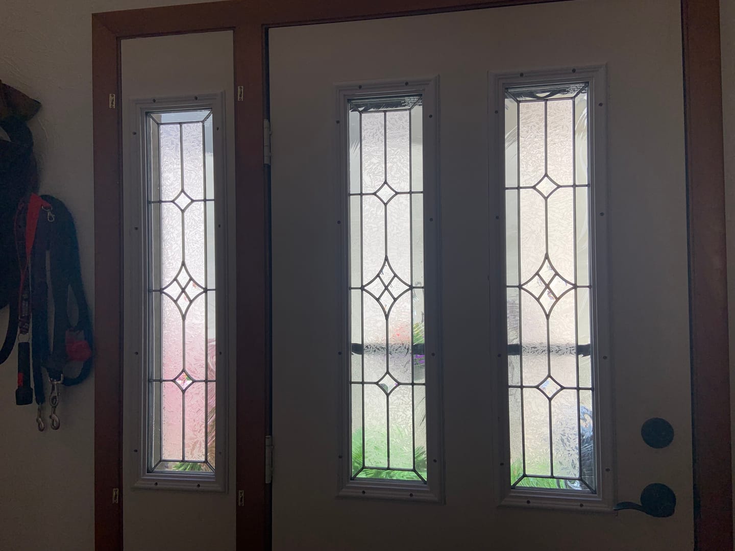 Customer photo review of Wexford Glass and Frame Kit (Half Sidelite 10" x 38" Frame Size)