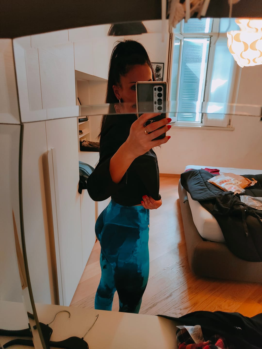 Customer photo review of Leggings Elements Acqua Turchese Blu