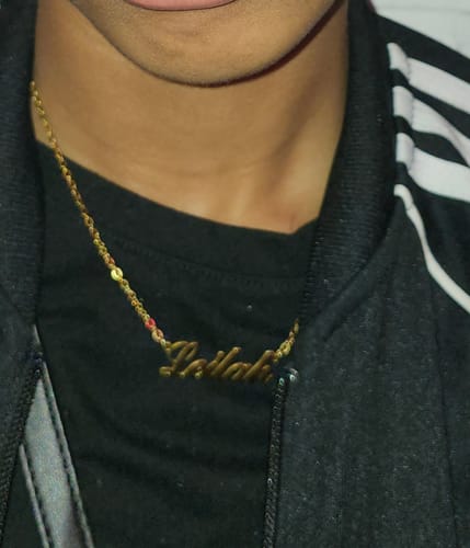 Customer photo review of Personalized Name Necklace
