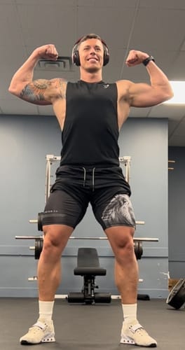 Customer photo review of Revelation 5:5 Lion Performance Shorts