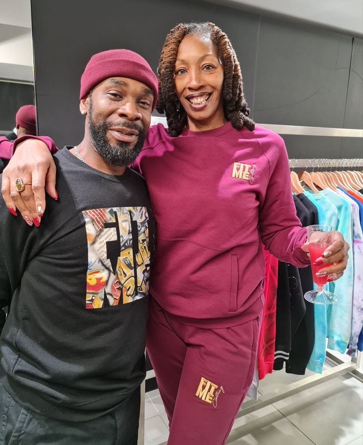 Customer photo review of Unisex Burgundy Logo Sweater Tracksuit