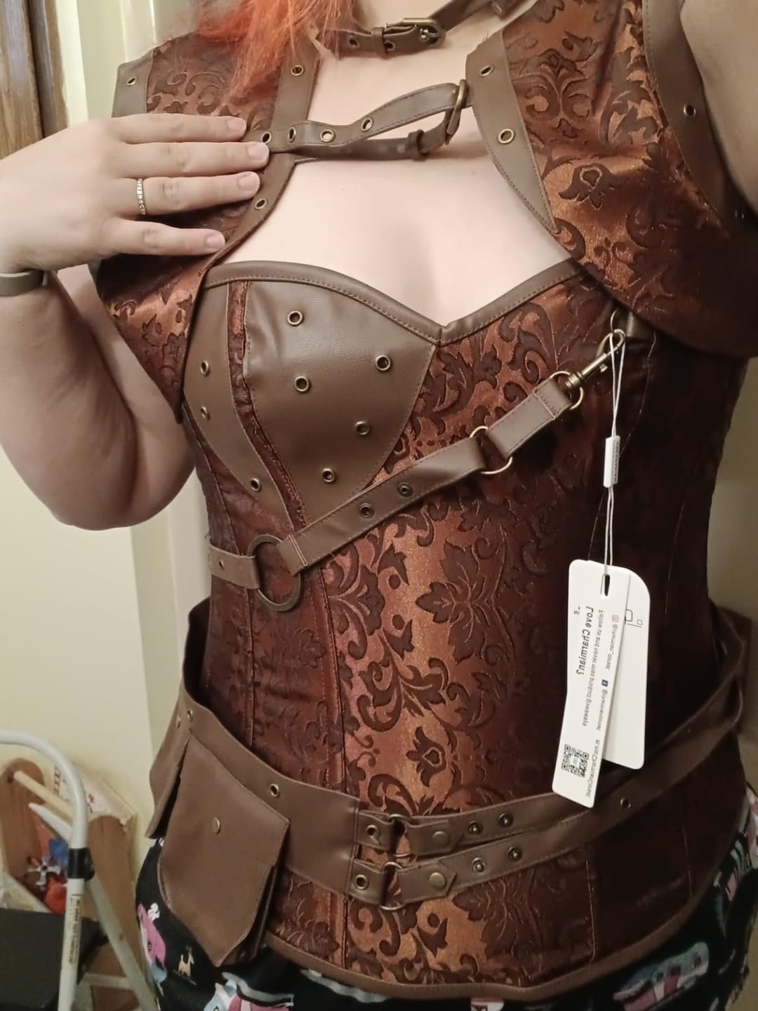 Customer photo review of Middle Ages Steampunk corset