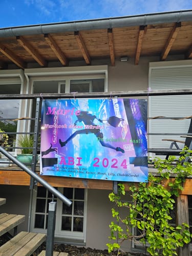 Customer photo review of Banner inkl. Druck