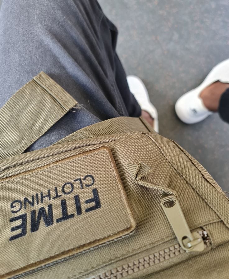 Customer photo review of Military Green Utility Bum Bag