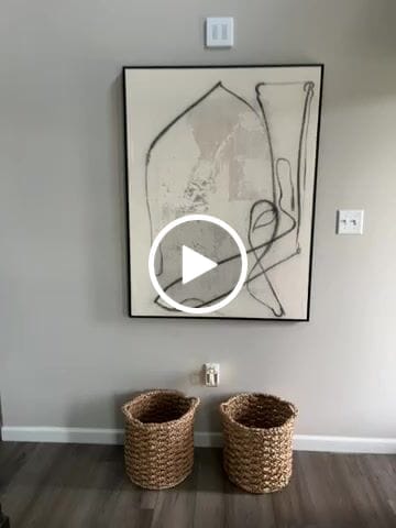 Customer video review of White Minimalist Painting #ABAV182