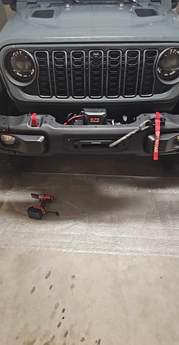 Customer photo review of OPENROAD 12,000lbs Winch with Synthetic Rope-Panther Series 3S