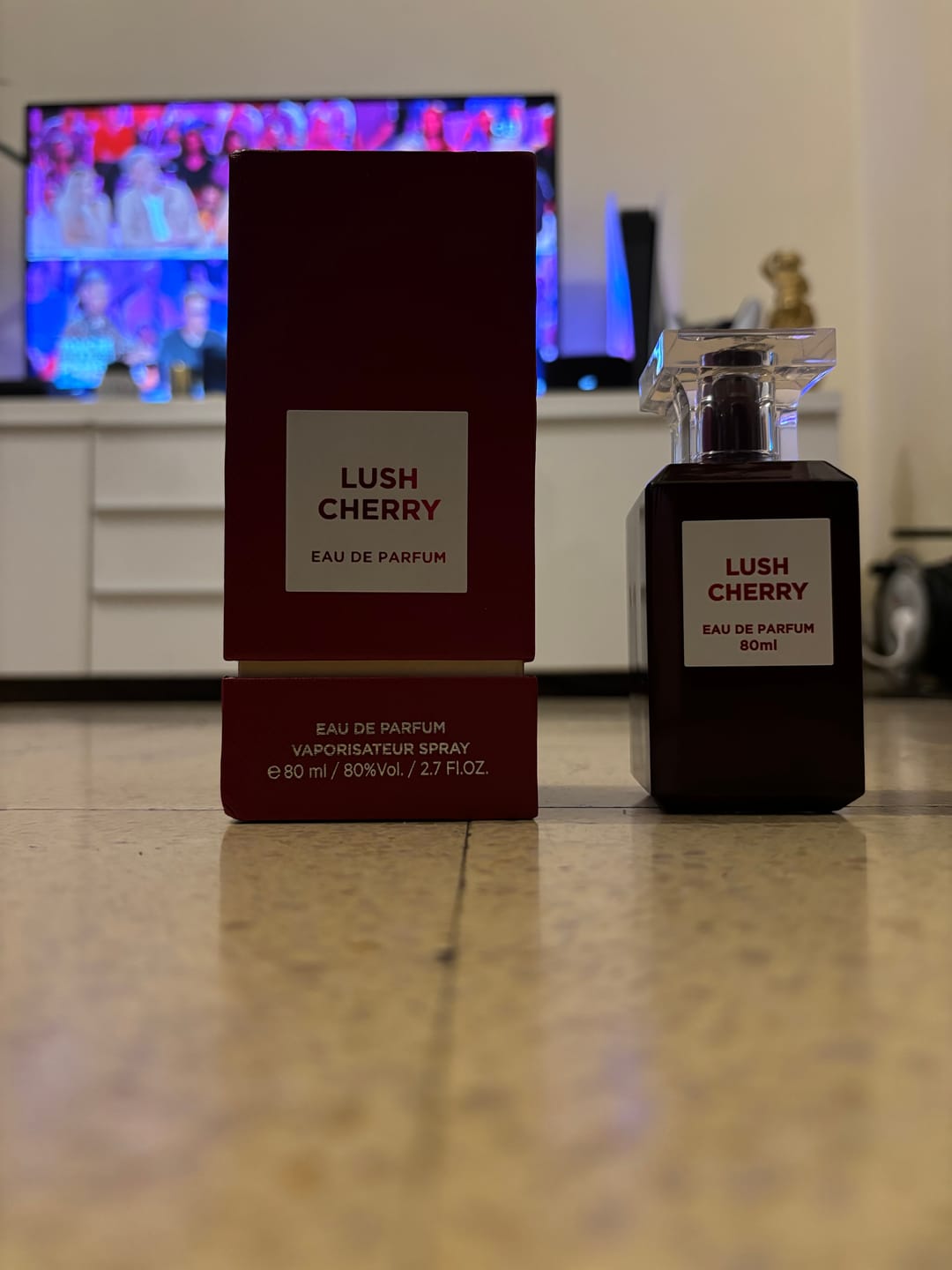Customer photo review of Eau de Parfum Lush Cherry - Fragrance World 80 ML