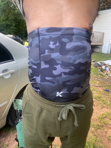 Customer photo review of Men's Heat Trapping Waist Toner