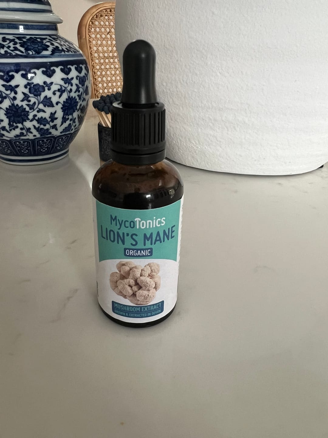 Customer photo review of Organic Lion's Mane Mushroom Extract Supplement (50ml)
