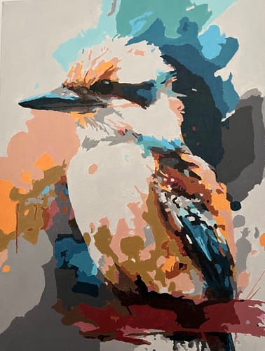 Customer photo review of Paint Splash Kookaburra by Avery (Paint by Numbers)