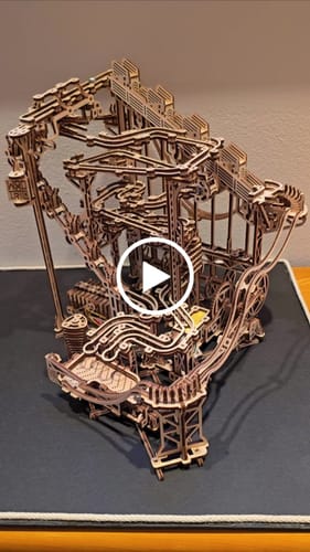 Customer video review of Board 4 — Spiral Marble Run