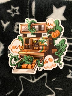 Customer photo review of Halloween Polaroid Stickers