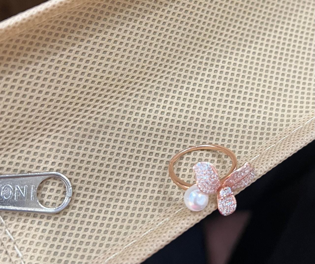 Customer photo review of Realm of Petals Silver Ring
