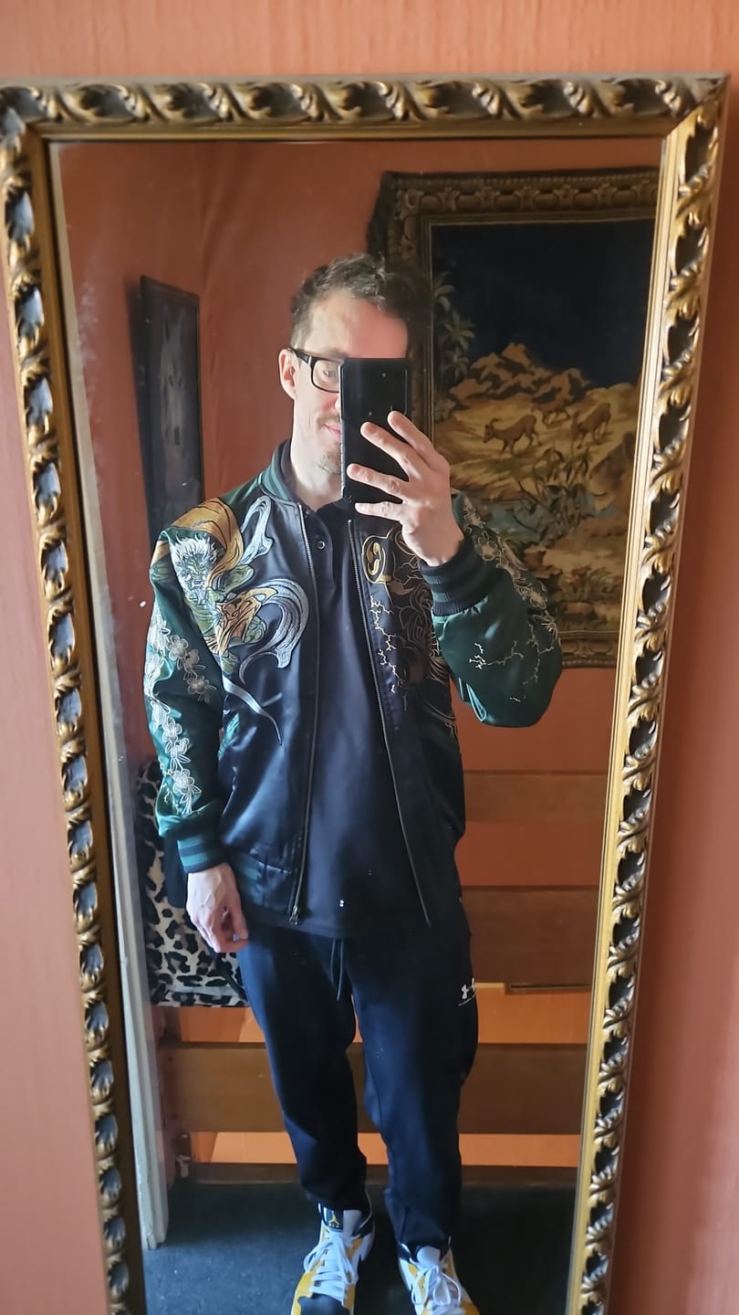 Customer photo review of Raijin & Fujin Sukajan Souvenir Jacket