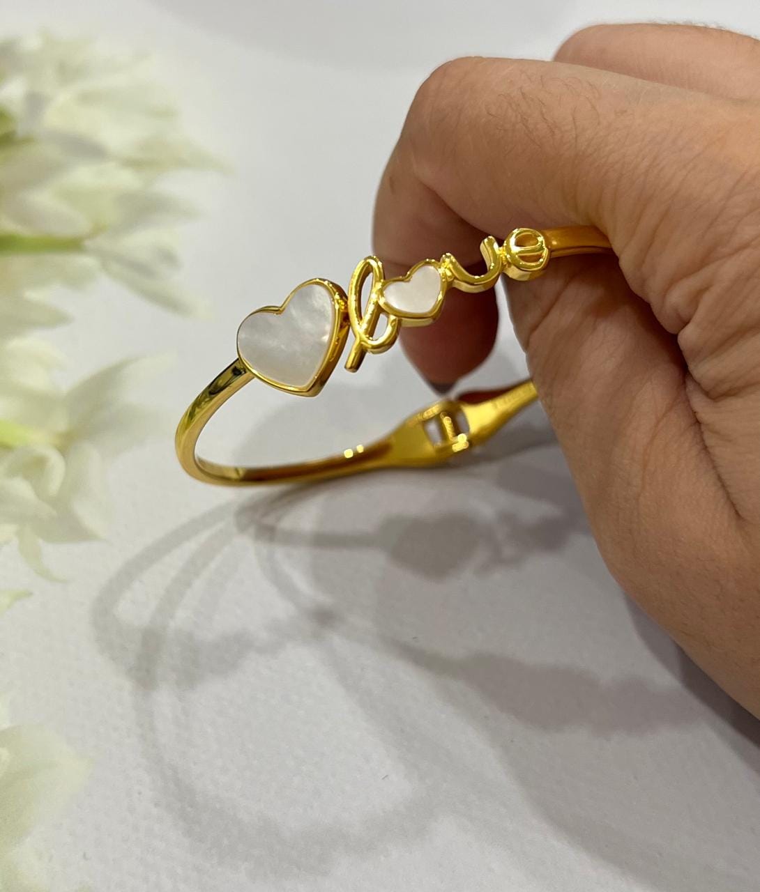 Customer photo review of Vow of Love Silver Bangle