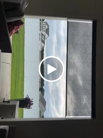 Customer video review of SmartWings Motorized Outdoor Shades 5% Openness