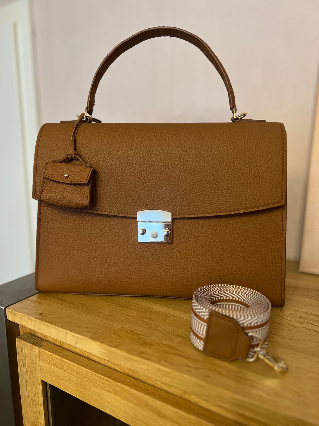 Customer photo review of DIY-Box: The Business Bag *Runde Klappe*