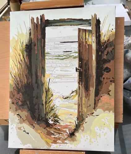 Customer photo review of Door to Paradise I (Paint by Numbers)