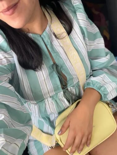 Customer photo review of Ava | Striped Tie Set