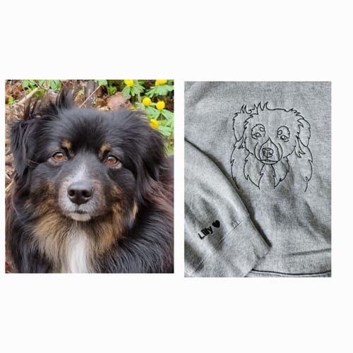 Customer photo review of Bestickter Hoodie
