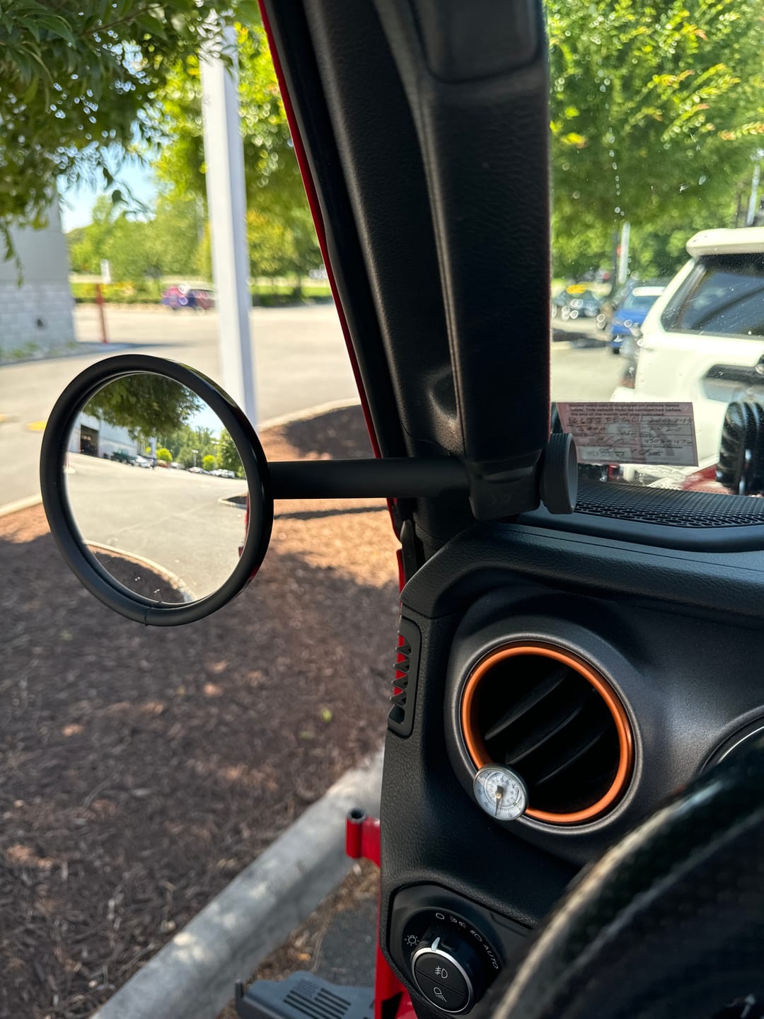 Customer photo review of Gladiator JT A-Pillar Side Mirrors with Base Mount Driver AND Passenger