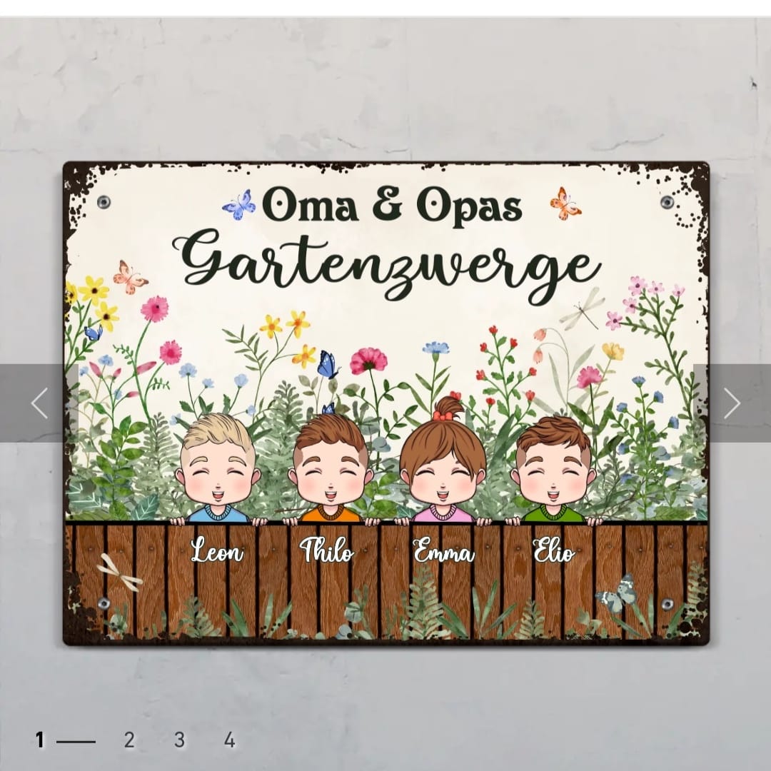 Customer photo review of Omas & Opas Garten - Großeltern-Türschild