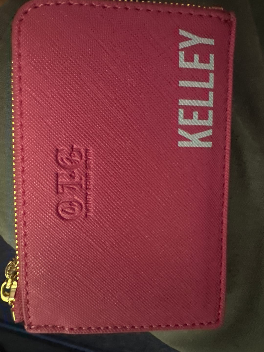 Customer photo review of Card Case Hot Pink