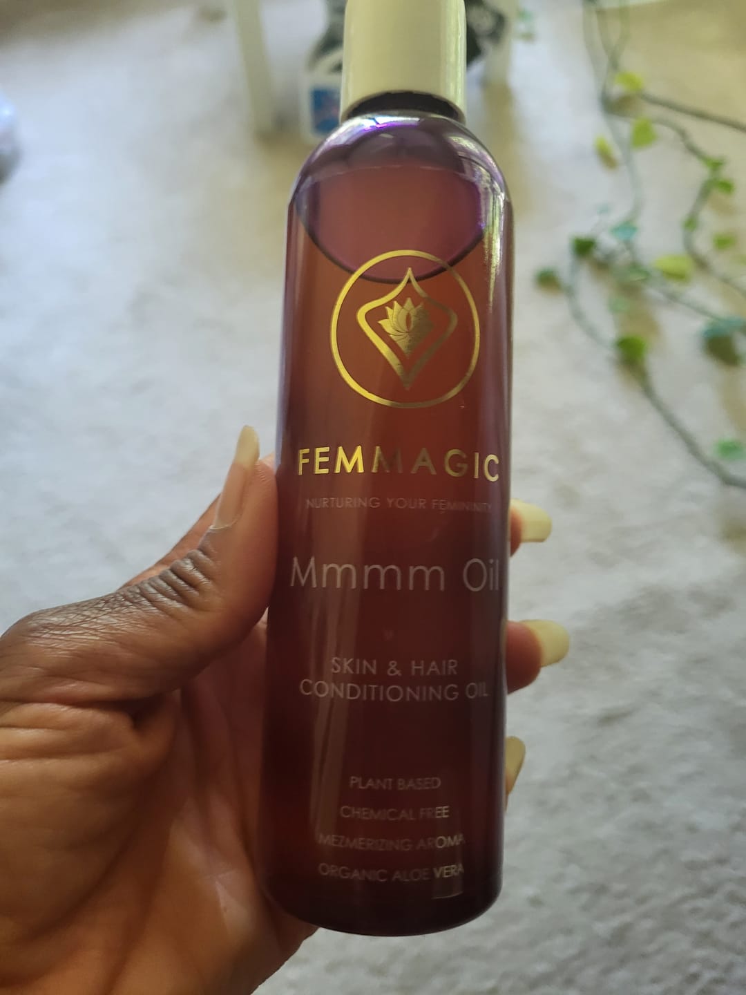 Customer photo review of Mmmm Oil (8 Oz)