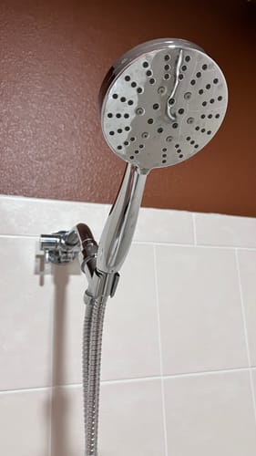 Customer photo review of 3-Spray Handheld Shower Head Set