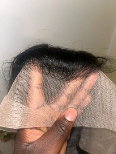 Customer photo review of Curtain Bangs 13x4 Lace Wig Chic Retro Body Wave Human Hair Wigs with Adjustable Strap