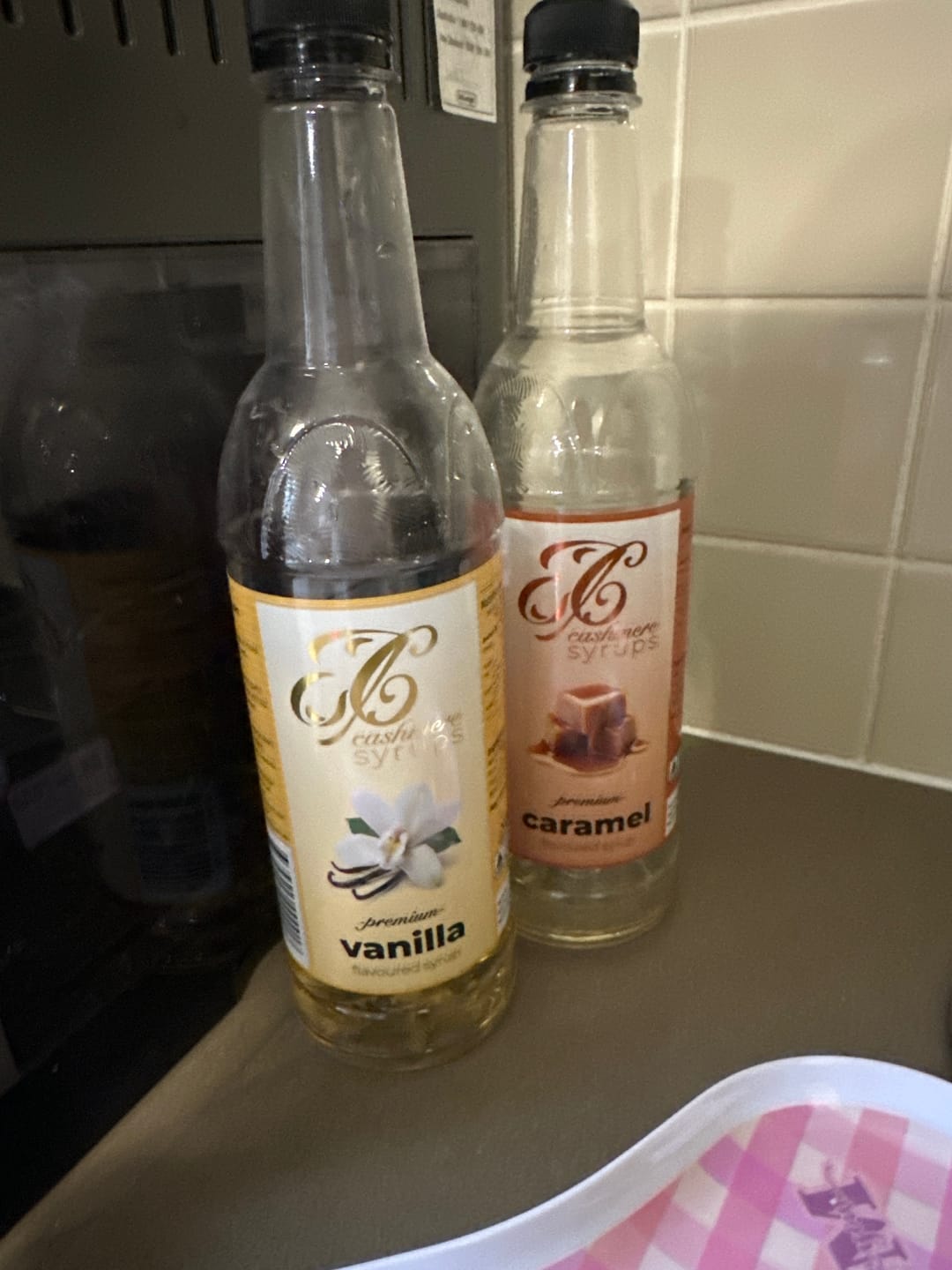 Customer photo review of Butterscotch Coffee Syrup