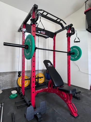 Customer photo review of MAJOR FITNESS All-In-One Home Gym Power Rack Package PLM03