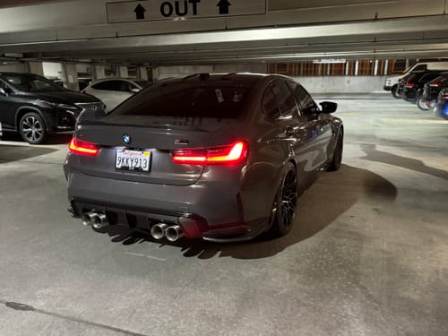 Customer photo review of MHC+ BMW M3 SS1 Rear Side Splitters In Gloss Pre Preg Carbon Fibre (G80/G81)