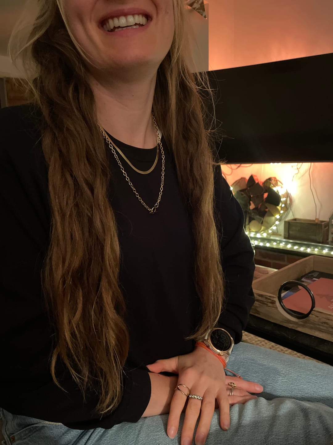 Customer photo review of Cuban T Bar Necklace
