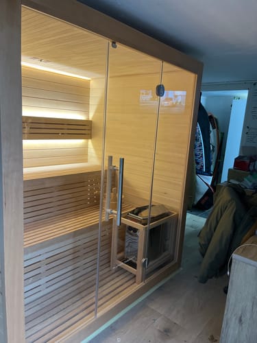 Customer photo review of 4-6 Person Traditional Sauna - 6kw Harvia Heater