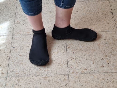 Customer photo review of Roots Minimal Black- Zapatillas calcetín
